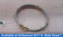 Bangle Bracelet - Tricolor Gold 14k (.585) 23.2 grams 7 inch
