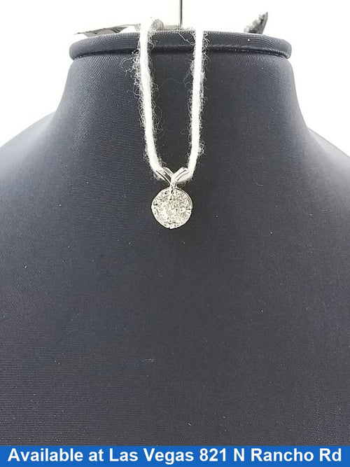 Diamond Pendant - White Gold 14k (.585) 1.1 grams