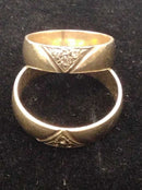 Ring - Engagement Set - Yellow Gold 10k (.417) 8.1 grams Size 6.5