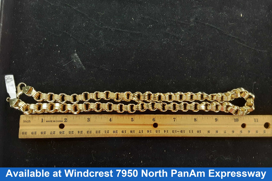 Box Chain - Yellow Gold 10k (.417) 49.3 grams 22 inch