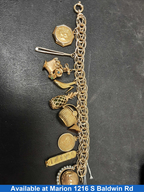 Link Bracelet - Yellow Gold 14k (.585) 77.3 grams 8 inch
