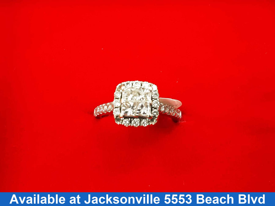 Ring - Engagement Set - White Gold 14k (.585) 3.7 grams Size 7