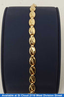 Link Bracelet - Yellow Gold 14k (.585) 13.96 grams 8 inch