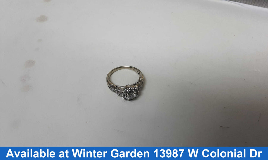 Women's Ring - White Gold 14k (.585) 3.4 grams Size 7