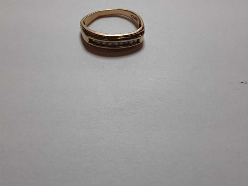 Ring - Wedding Band - Yellow Gold 10k (.417) 3 grams Size 11