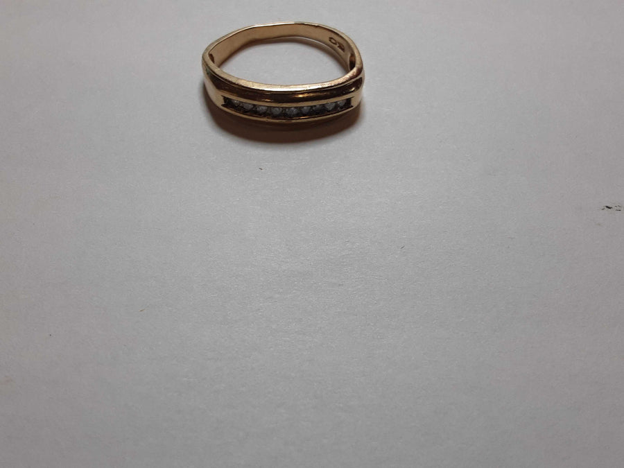 Ring - Wedding Band - Yellow Gold 10k (.417) 3 grams Size 11
