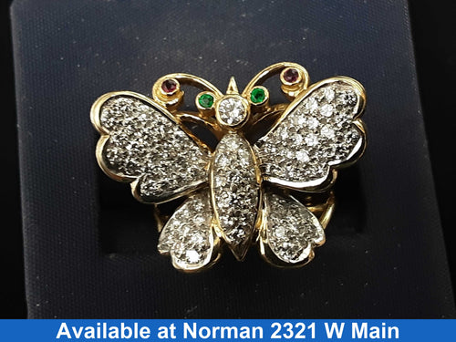 Women's Ring - Yellow Gold 14k (.585) 7.2 grams Size 7.5