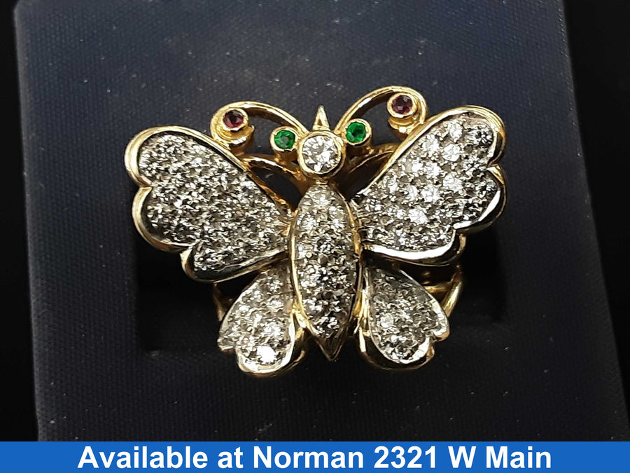 Women's Ring - Yellow Gold 14k (.585) 7.2 grams Size 7.5