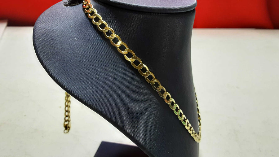 Cuban Link Chain - Yellow Gold 10k (.417) 10 grams 23 inch