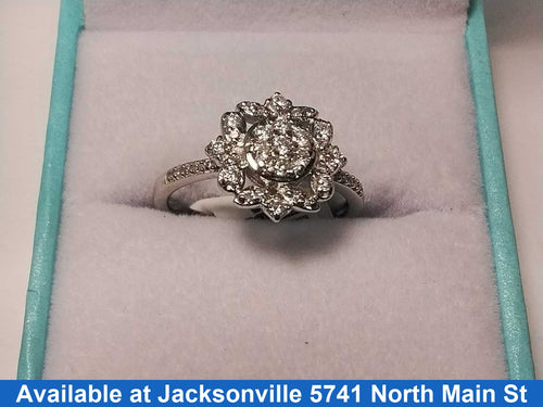 Women's Ring - White Gold 10k (.417) 2.7 grams Size 7