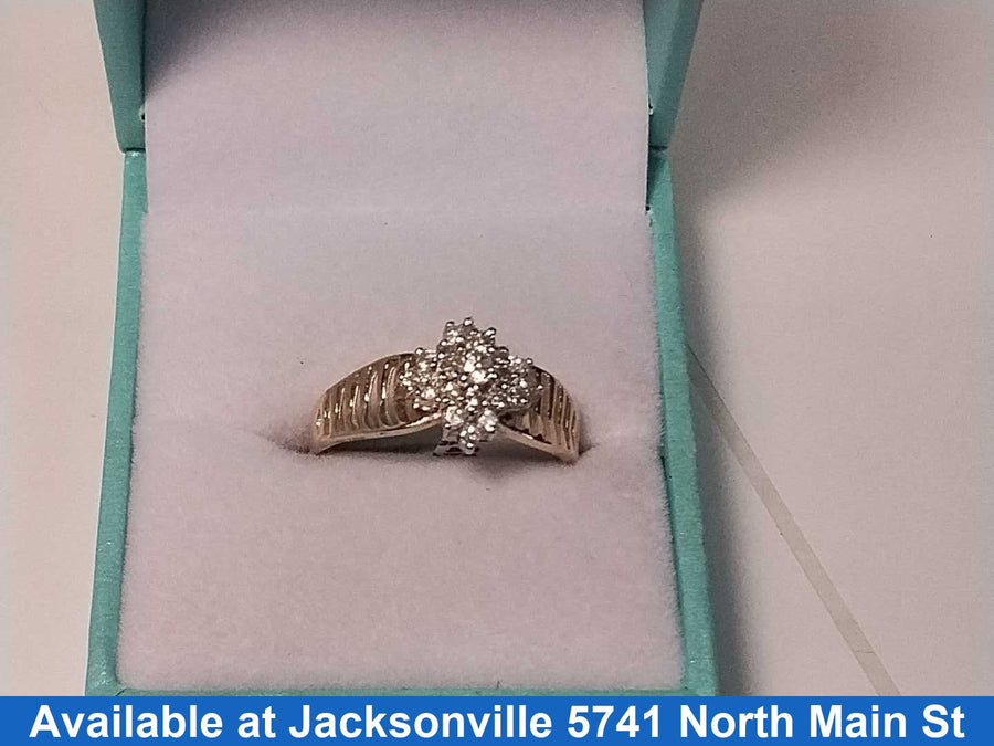 Women's Ring - Yellow Gold 14k (.585) 2.9 grams Size 9
