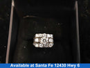 Ring - Wedding Set - White Gold 14k (.585) 10.7 grams Size 6.5