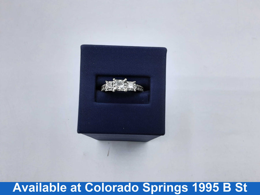 Ring - Engagement Set - White Gold 14k (.585) 4.3 grams Size 7