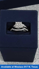 Ring - Engagement Set - White Gold 10k (.417) 3.7 grams Size 7