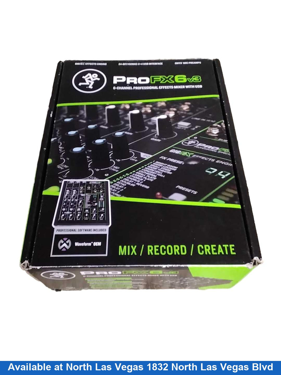 Pro Fx V3 Black Analog Mixer