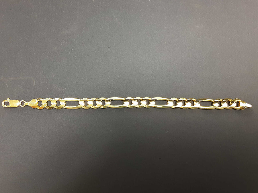 Figaro Bracelet - Yellow Gold 14k (.585) 27.6 grams 8 inch
