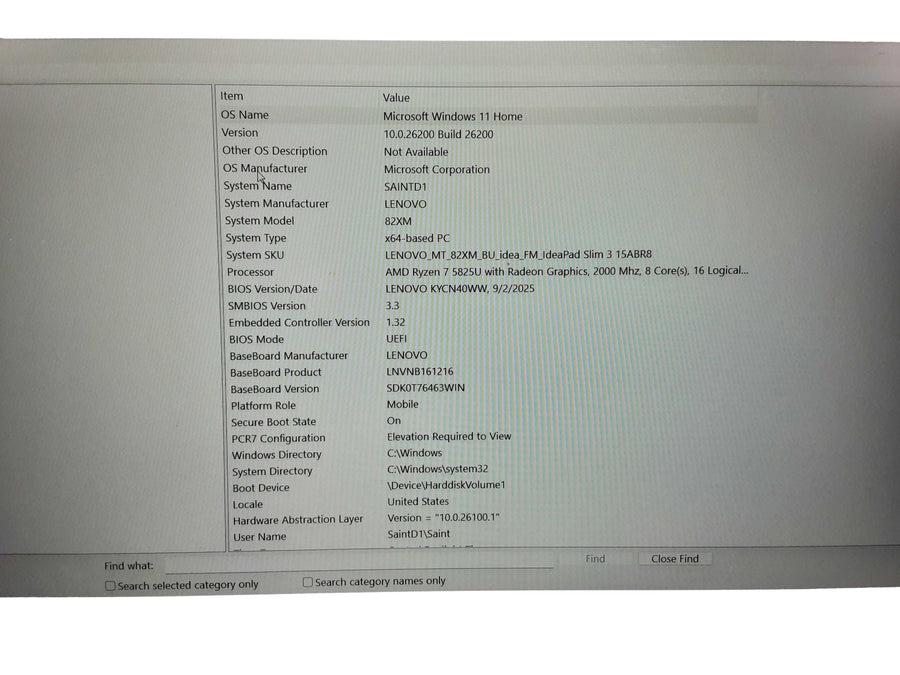 Lenovo 7825u Amd Ryzen 7 16 Gb 256 Gb Silver Laptop