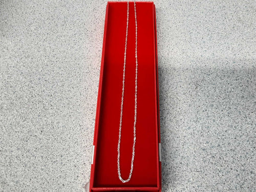 Rope Chain - White Gold 10k (.417) 1.5 grams 18 inch