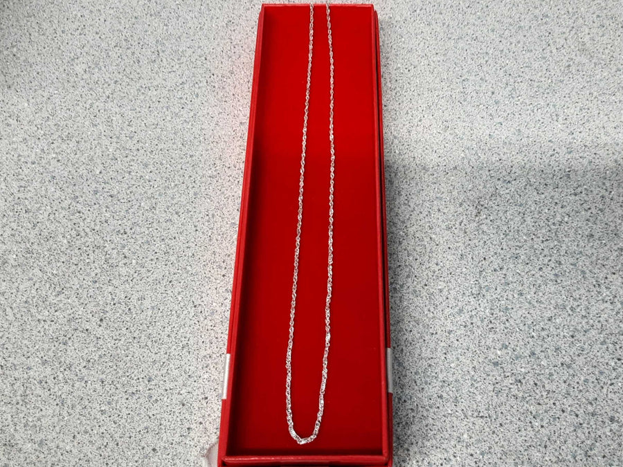 Rope Chain - White Gold 10k (.417) 1.5 grams 18 inch