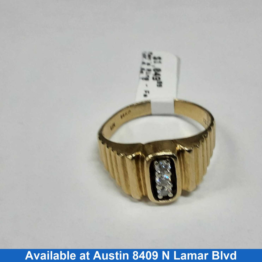 Men's Ring - Yellow Gold 14k (.585) 6.6 grams Size 11.5