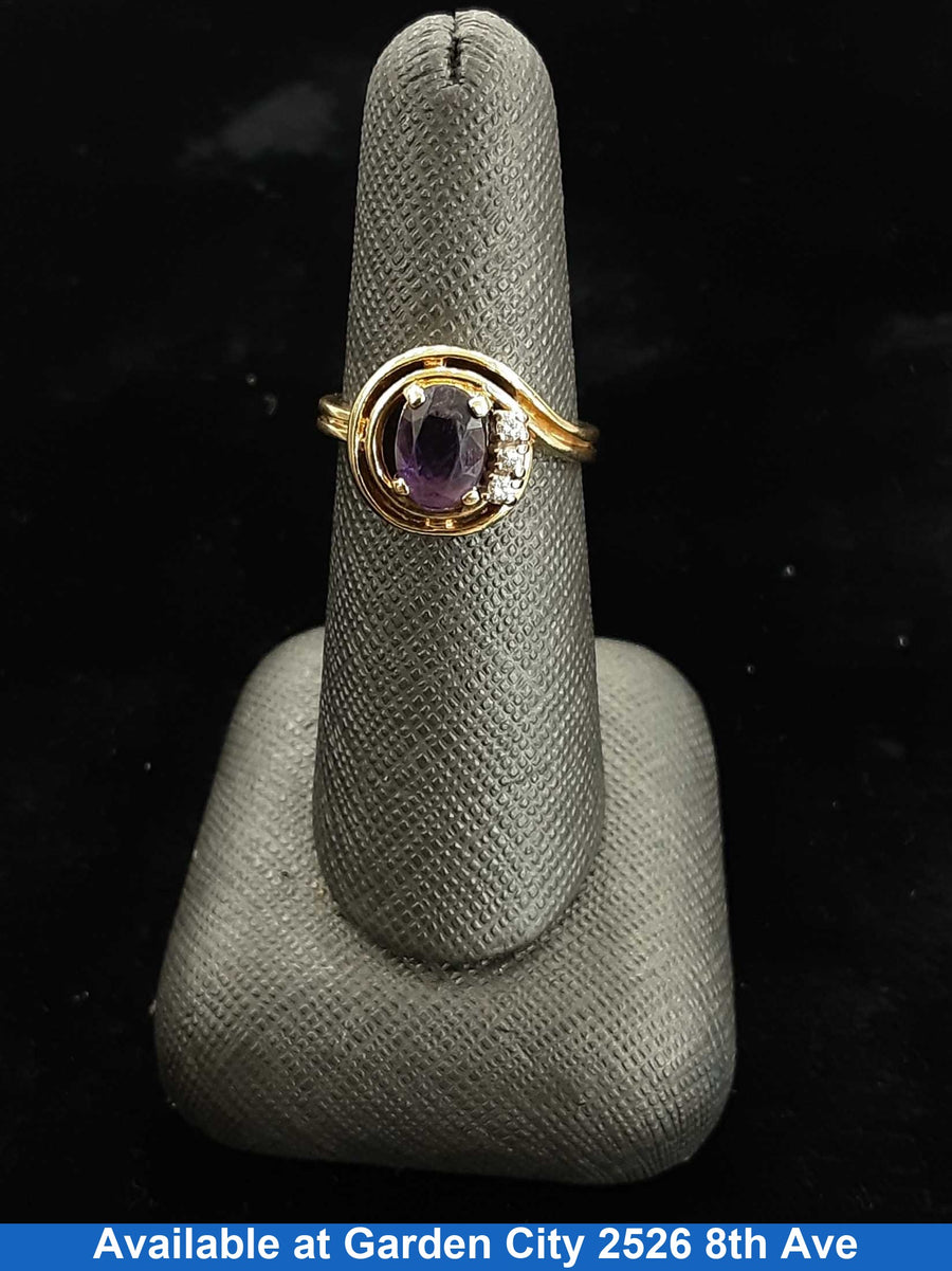 Women's Ring - Yellow Gold 14k (.585) 4.1 grams Size 6.5