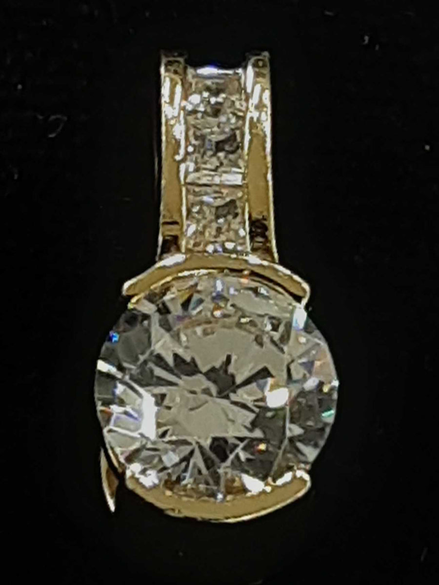 Diamond Pendant - Yellow Gold 10k (.417) 2.2 grams