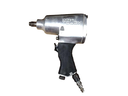 Hyper Tough 1/2 Inch Aluminum Impact Wrench Silver Standard Power Wrench