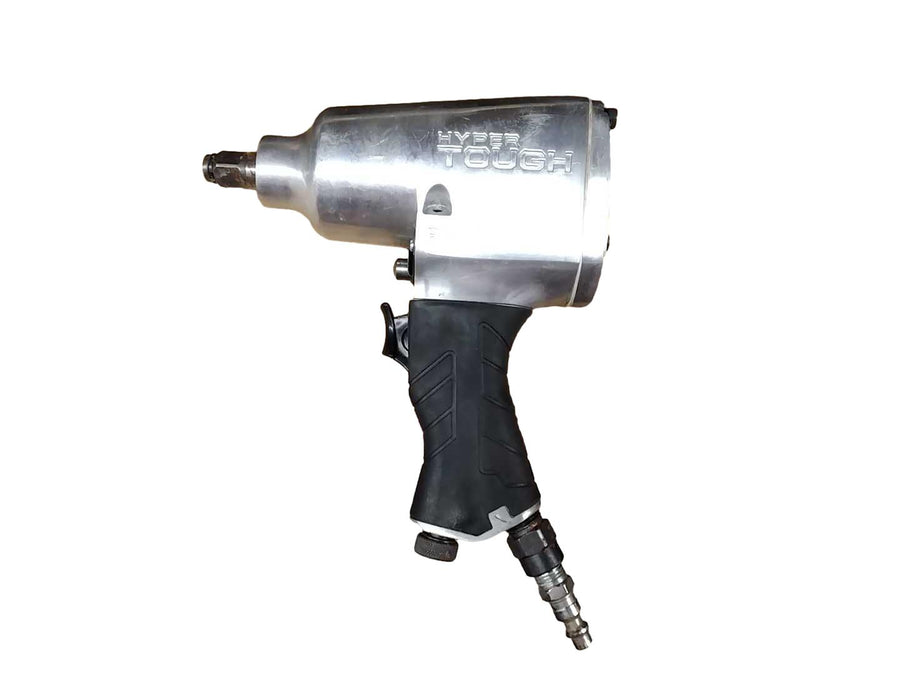 Hyper Tough 1/2 Inch Aluminum Impact Wrench Silver Standard Power Wrench