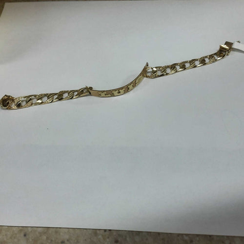ID Bracelet - Yellow Gold 14k (.585) 19.5 grams 8 inch