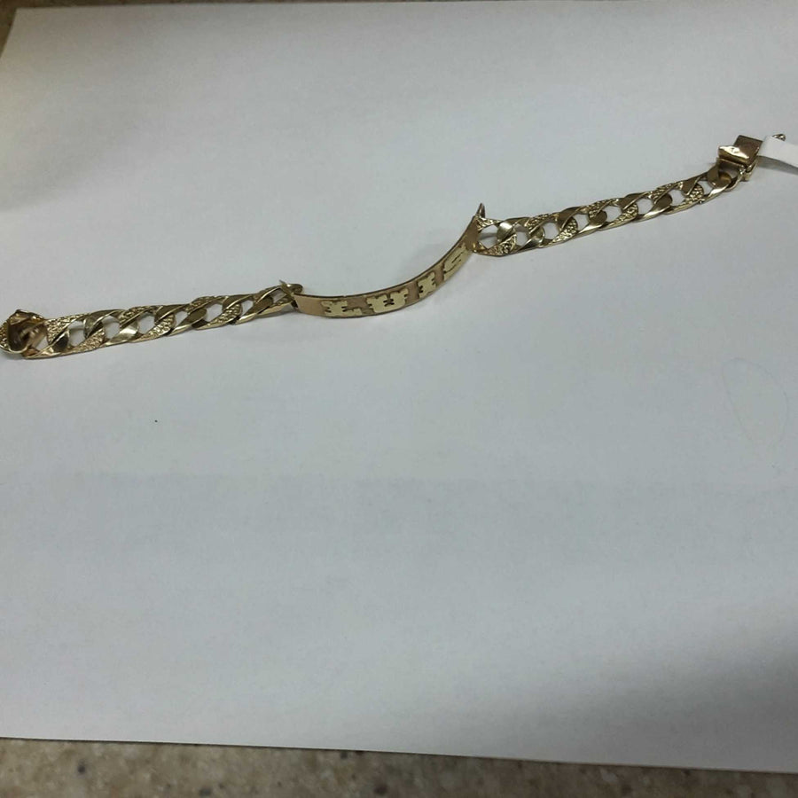 ID Bracelet - Yellow Gold 14k (.585) 19.5 grams 8 inch