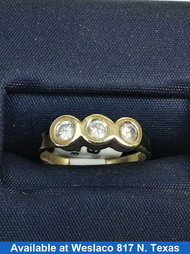 Women's Ring - Yellow Gold 10k (.417) 1.3 grams Size 3