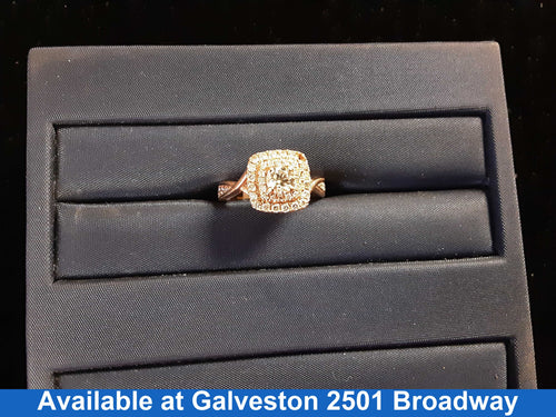 Ring - Engagement Set - Rose Gold 10k (.417) 4.7 grams Size 6.5
