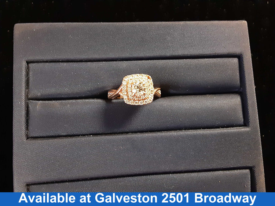 Ring - Engagement Set - Rose Gold 10k (.417) 4.7 grams Size 6.5