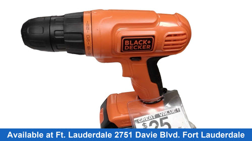 Black & Decker Ld120 Orange Cordless Standard Drill