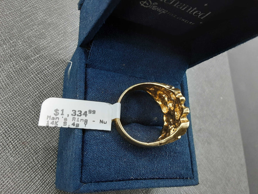 Men's Ring - Yellow Gold 14k (.585) 9.4 grams Size 12