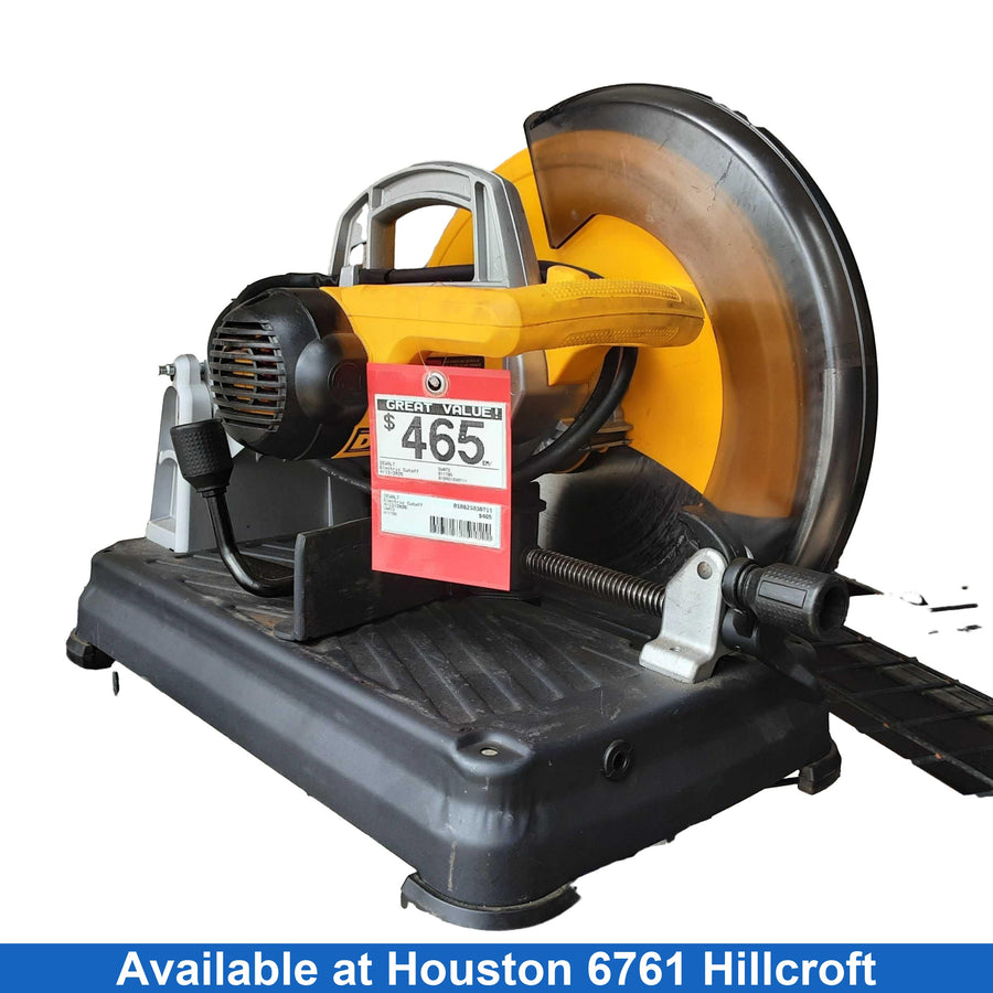 Dewalt Dw872 Yellow Corded Cut Off Saw