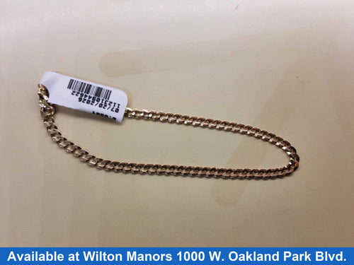 Bracelet - Yellow Gold 10k (.417) 2.7 grams 7 inch