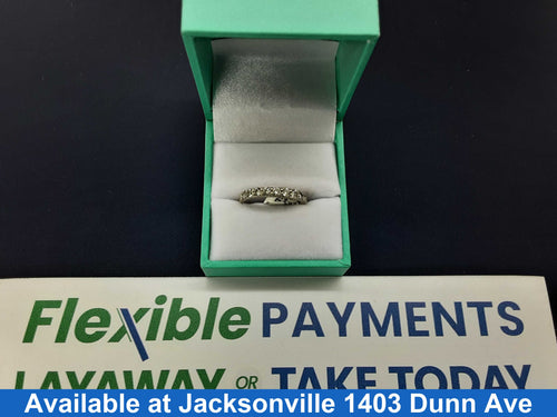 Ring - Wedding Band - White Gold 10k (.417) 2.4 grams Size 8.5