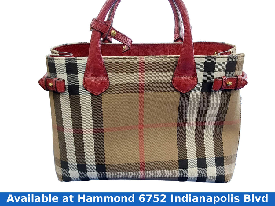 Burberry Bmppam1301 Red Purse / Handbag