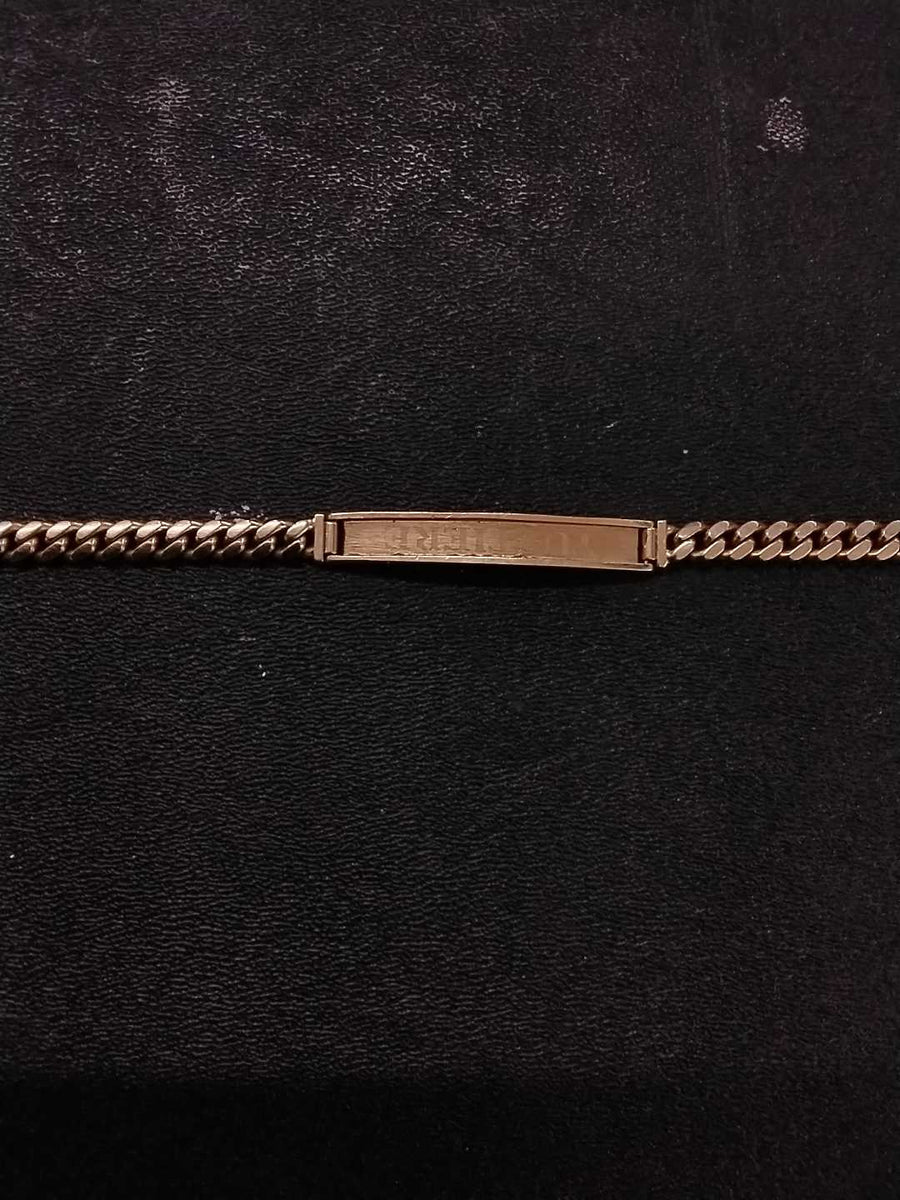 ID Bracelet - Yellow Gold 10k (.417) 14.5 grams 9 inch