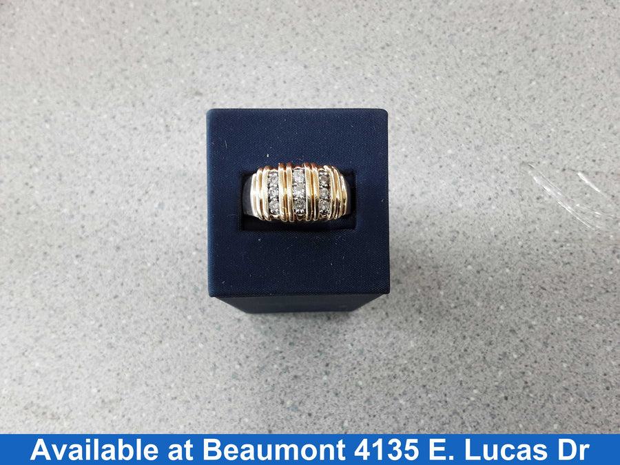 Men's Ring - Yellow Gold 10k (.417) 9.8 grams Size 10