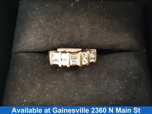 Women's Ring - Anniversary - Yellow Gold 10k (.417) 2.2 grams Size 5