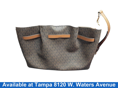 Michael Kors Emilia Satchel Brown Purse / Handbag