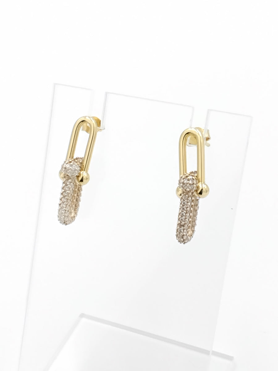 Earrings - Yellow Gold 18k (.750) 3.3 grams