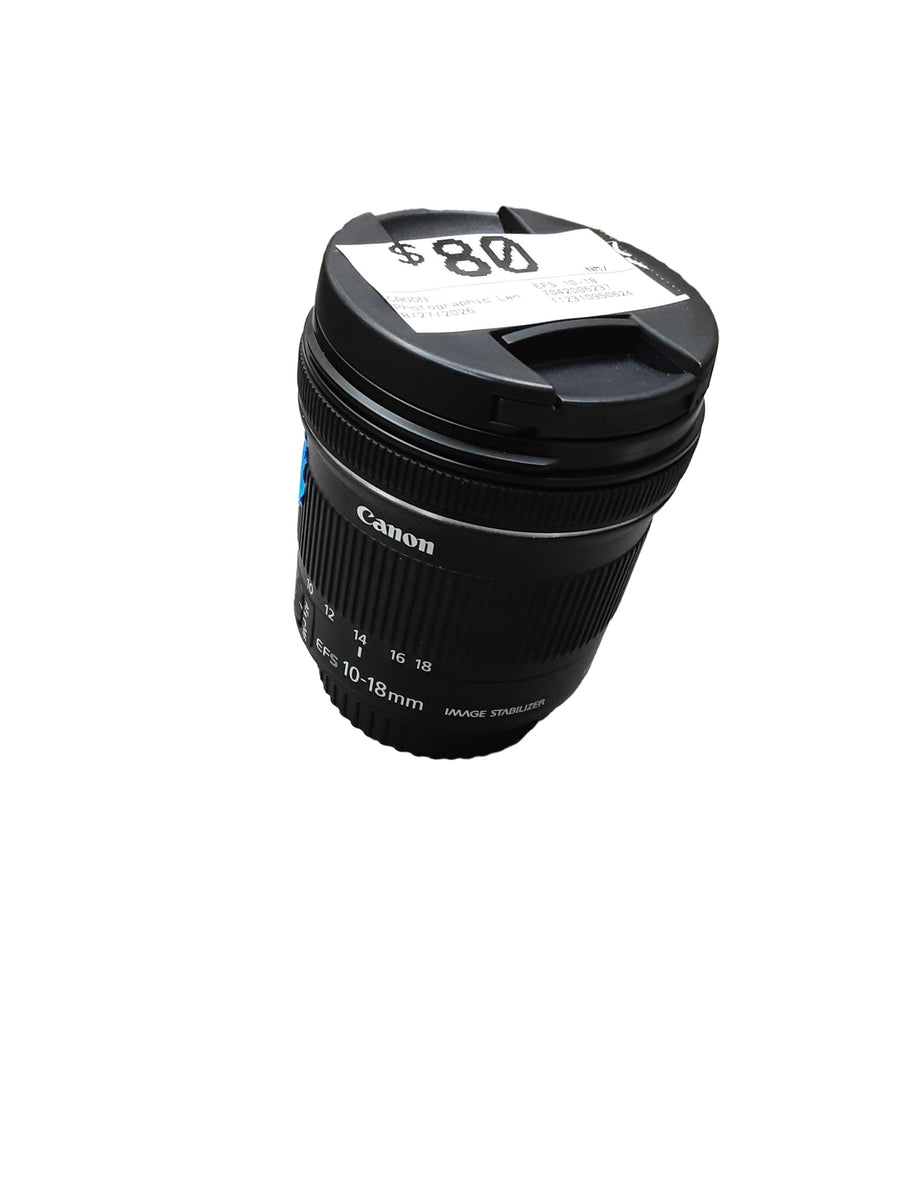 Canon Efs 10-18 Black Photographic Lens