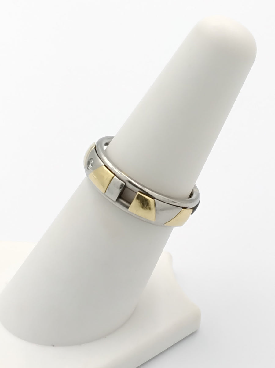 Men's Ring - Yellow Gold 18k (.750) 5.6 grams Size 6.5
