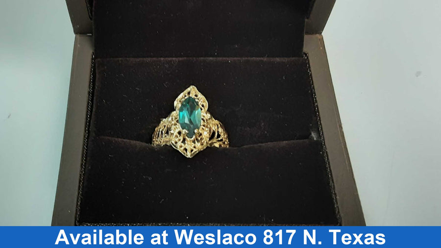 Women's Ring - Yellow Gold 10k (.417) 2.7 grams Size 7