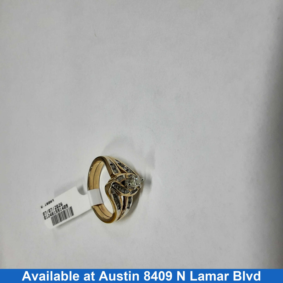 Women's Ring - Yellow Gold 10k (.417) 4.5 grams Size 9.5