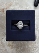 Ring - Wedding Set - White Gold 14k (.585) 2.7 grams Size 20