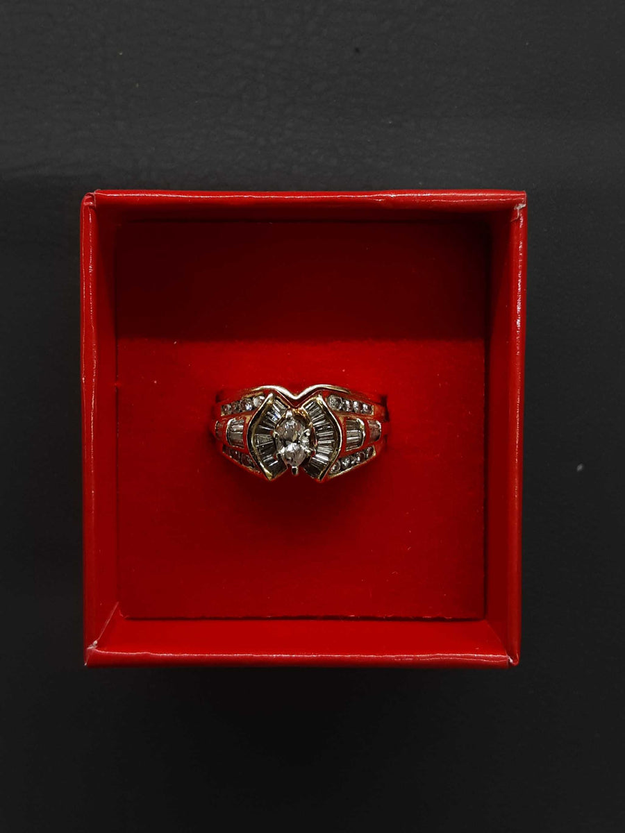 Ring - Wedding Set - Yellow Gold 14k (.585) 7.2 grams Size 6